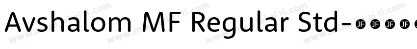 Avshalom MF Regular Std字体转换